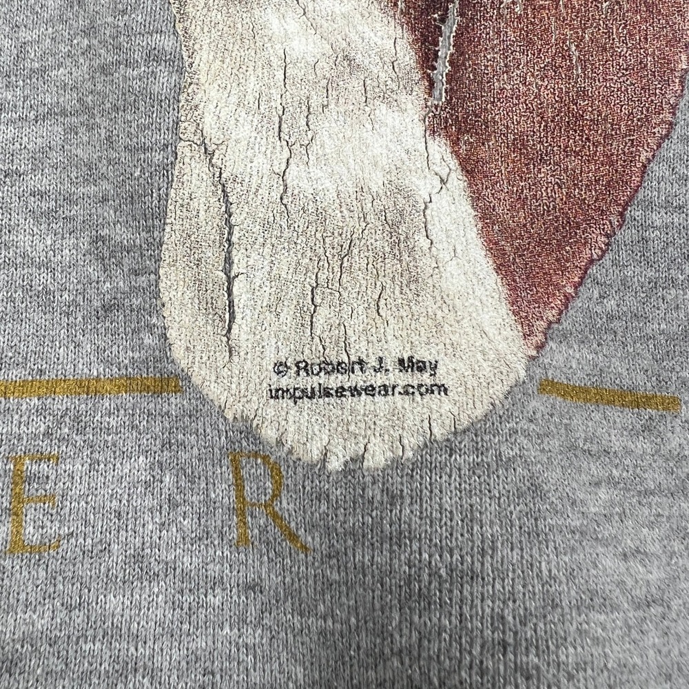 Vintage Lee Heavyweight Boxer Dog Sweatshirt Mens Large Gray Robert J May 2002 - Picture 6 of 10